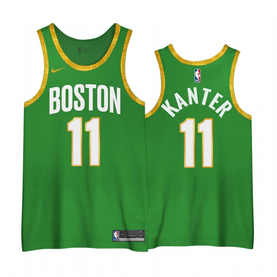 Men's Boston Celtics Enes Kanter #11 City Edition 3.0 2020-21 Jersey 2401SCUQ